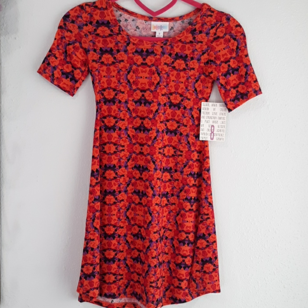 LuLaRoe Adeline Girl's Dress - Size 8 BNWT